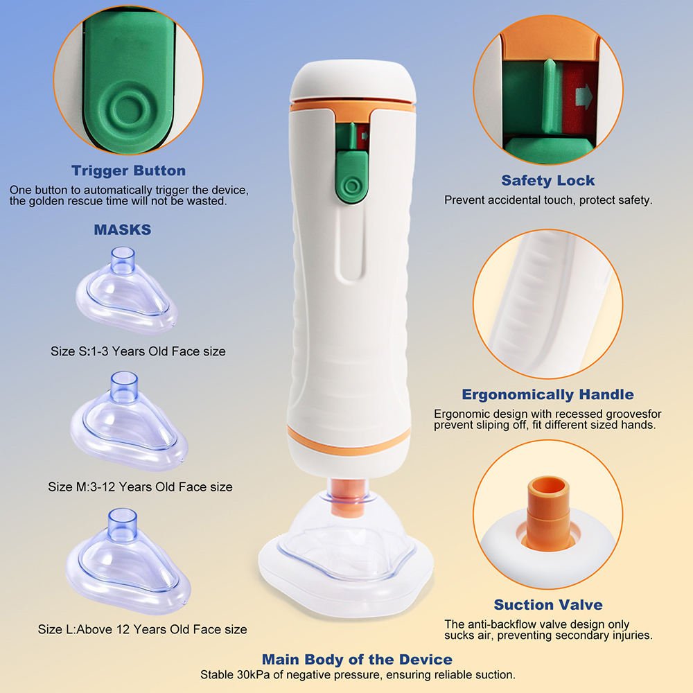 Automatic Choking Rescue Device গলায় খাবার আটকে গেলে সেকেন্ডে Airway Clear | ANCOOL Model IA | Drovo Life - Image 2