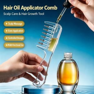 Hair Oil Applicator Comb চুলের গোড়ায় তেল ও সিরাম লাগানোর Comb Applicator | Drovo Life